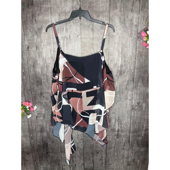 City Chic Plus Size Asymmetrical Tank Top Sahara - Picture 2 of 5